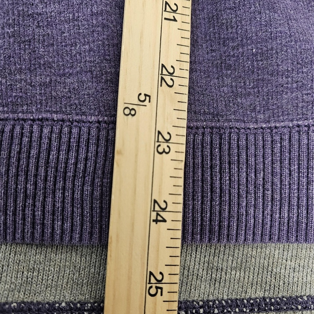 Tommy Bahama Sweater Mens Large Purple Gray 1/4 Zip Reversible Mock Neck Knit - Picture 10 of 14
